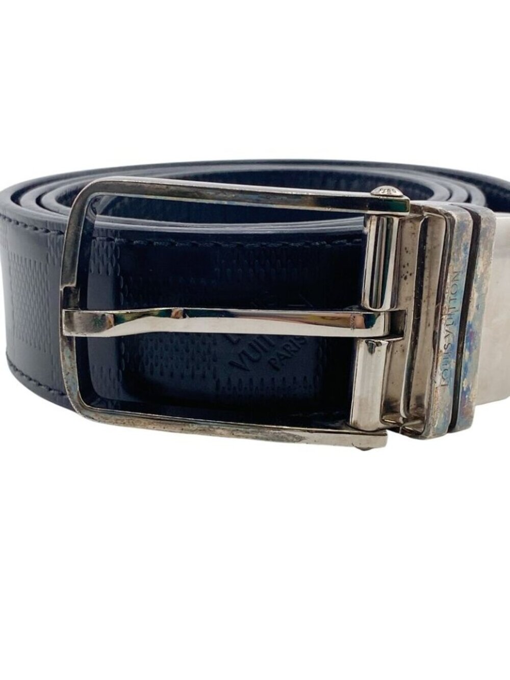Louis Vuitton M9674 Damier Infini Belt Brand Jeans Dress Casual Business Black - Picture 5 of 9